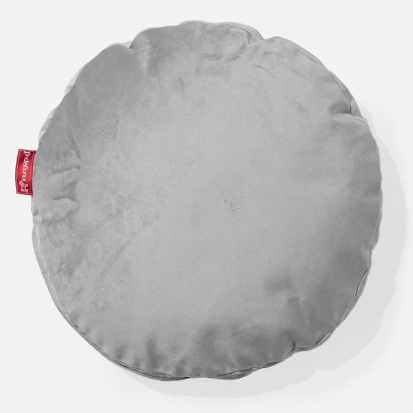 Kerek Párnahuzat 50cm - Bársony Ezüst 01