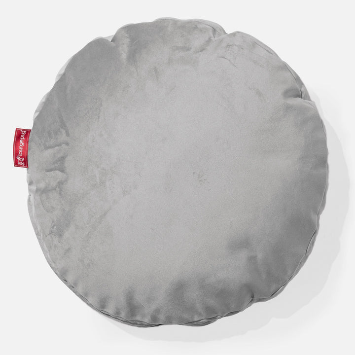 Kerek Párnahuzat 50cm - Bársony Ezüst 01