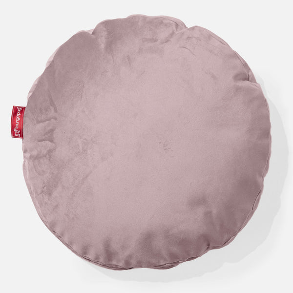Kerek Párnahuzat 50cm - Bársony Rózsaszínű 01