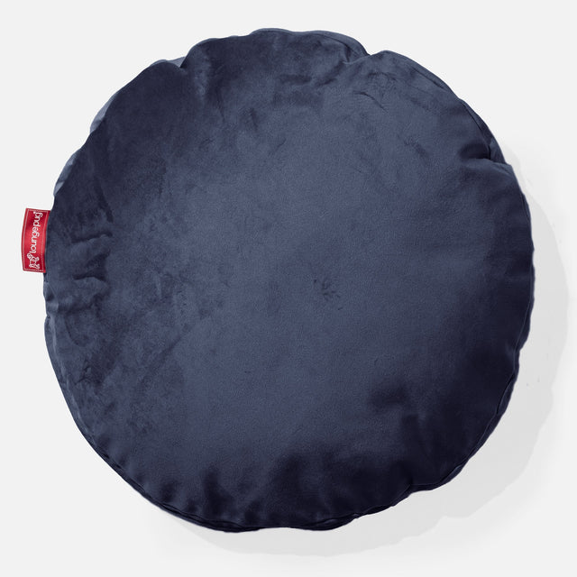 Kerek Párnahuzat 50cm - Bársony Sötétkék 01