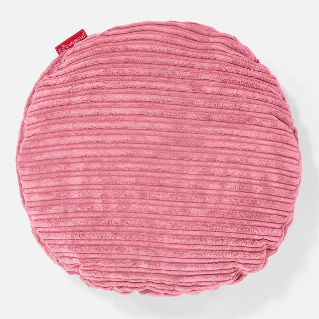 Kerek Párnahuzat 50cm - Klasszikus Kordbársony Korall 01