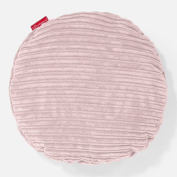 Kerek Párnahuzat 50cm - Klasszikus Kordbársony Pirosító Rózsaszín 01