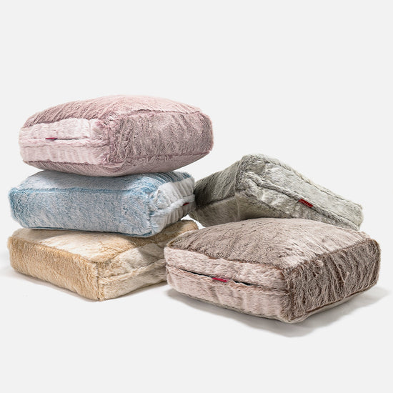 Padlópárna - Sztintetikus Nyúlszőr Fakó Rózsaszínű 04