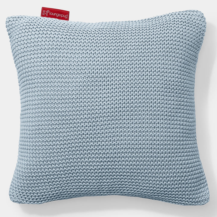 Párnahuzat 47 x 47cm - 100% Luxuskivitelű Kötött Ellos Ködkék 01