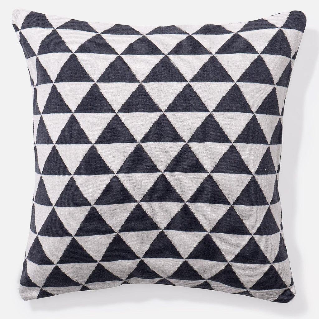 Párnahuzat 47 x 47cm - 100% Luxuskivitelű Kötött Geo 01