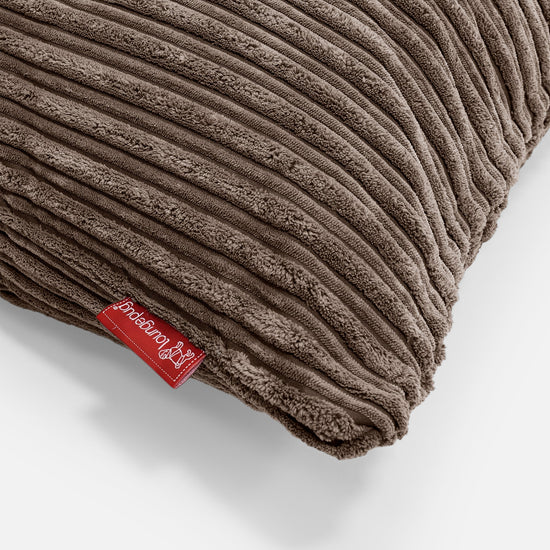 Párnahuzat 47 x 47cm - Klasszikus Kordbársony Mokka 03