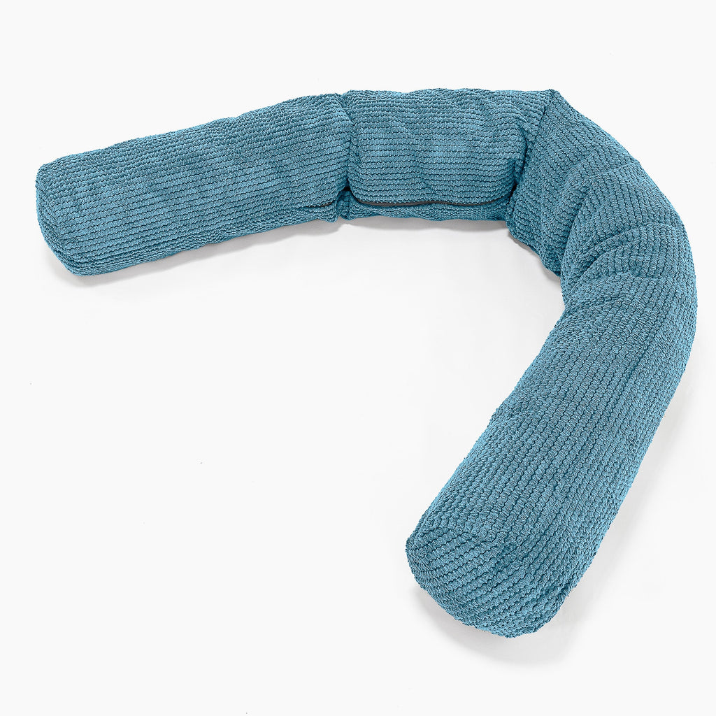 XXL Összebújó Párna - Pompon Égei-tengeri kék 01