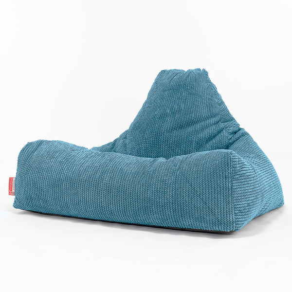 Babzsák-Klubfotel - Pompon Égei-tengeri kék 01