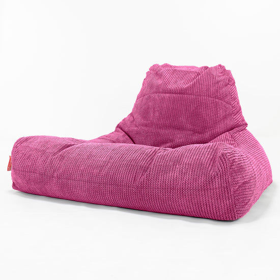 Mega Klubfotel-Babzsák - Pompon Rózsaszínű 01