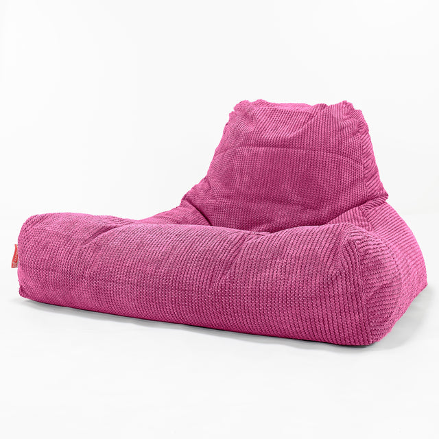 Mega Klubfotel-Babzsák - Pompon Rózsaszínű 01