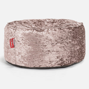 Nagyméretű, Kerek Puff - Retró Bársony Trüffel