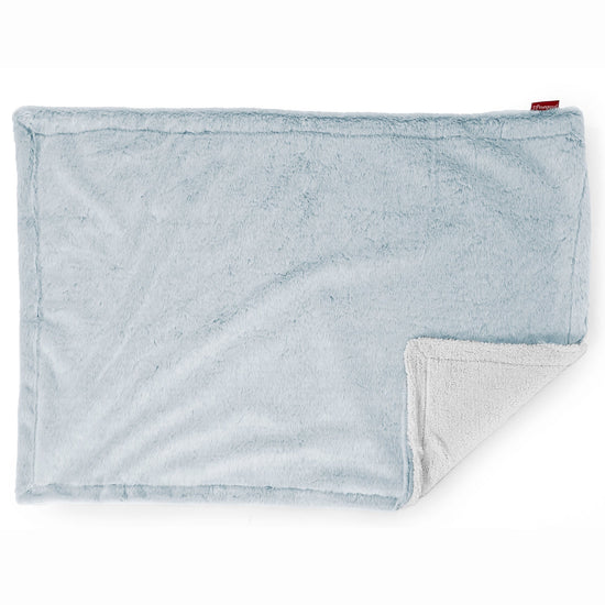 Sherpa Dísztakaró / Pléd Kanapéhoz - Sztintetikus Nyúlszőr Fakó Kék 03