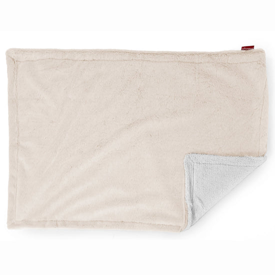 Sherpa Dísztakaró / Pléd Kanapéhoz - Sztintetikus Nyúlszőr Fehér 03