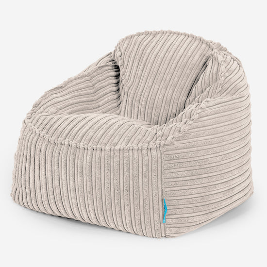 Sloucher Babzsák Gyermekek Számára 2-6 Éves - Klasszikus Kordbársony Elefántcsont 01