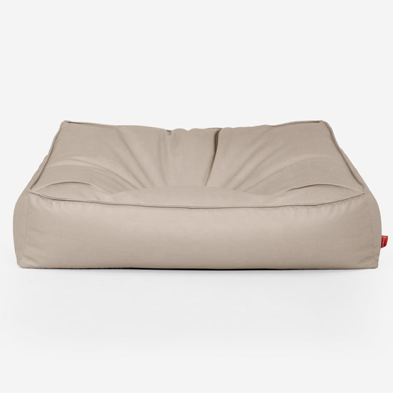 Sloucher Babzsák-Kanapé - Vegán Bőr Elefántcsont 01