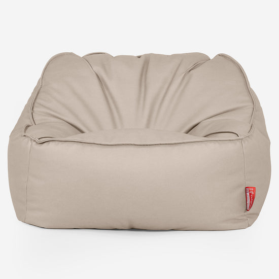 Sloucher Babzsákfotel - Vegán Bőr Elefántcsont 01