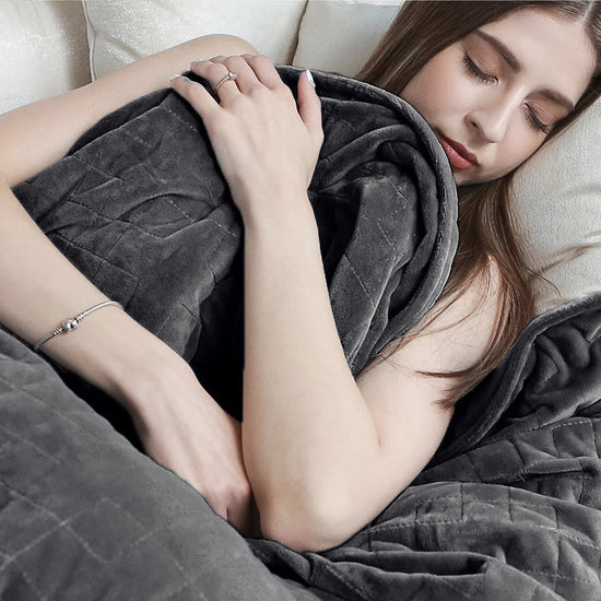 Súlyozott Takaró Felnőtteknek - Flanel Polár Szürke 05