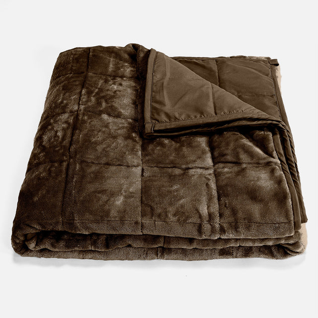Súlyozott Takaró Felnőtteknek - Flanel Polár Taupe 01