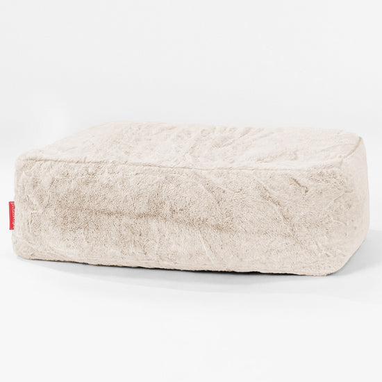 Nagy Lábtartó - Sztintetikus Nyúlszőr Fehér 01