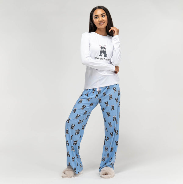 Női Jersey Pizsama - Francia Felirat 01