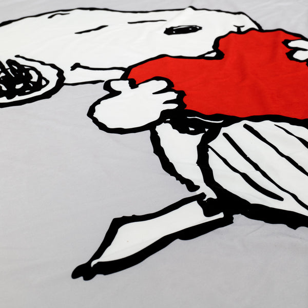 Snoopy Dísztakaró / Pléd Kanapéhoz - Szív Fabric Close-up Image