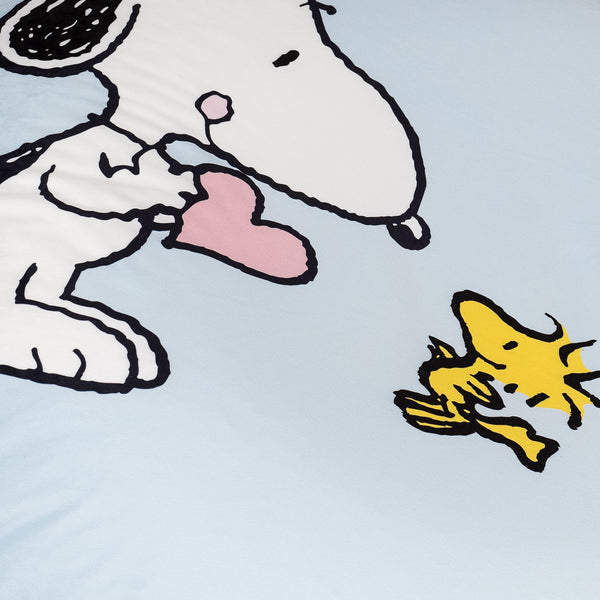 Snoopy Flexforma Junior Babzsákfotel Gyermekek Számára 2-14 Éves - Ölelés Fabric Close-up Image