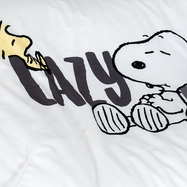 Snoopy Sloucher Nagy Méretű Kutyaágy - Lusta Fabric Close-up Image